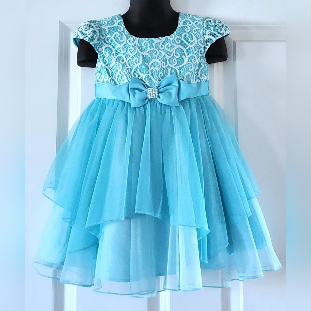 Toddler Girl's Lace & Mesh Spring Dress